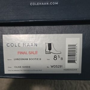 Cole Haan Olive Suede Landsman Bootie II